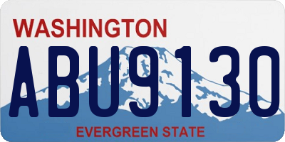WA license plate ABU9130