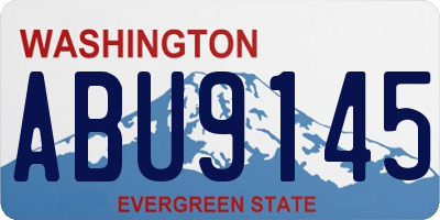 WA license plate ABU9145