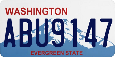 WA license plate ABU9147