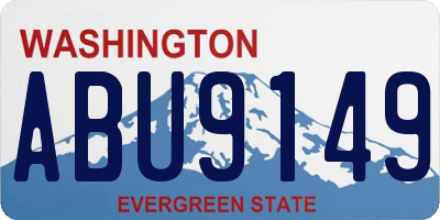 WA license plate ABU9149