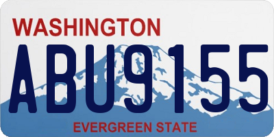 WA license plate ABU9155