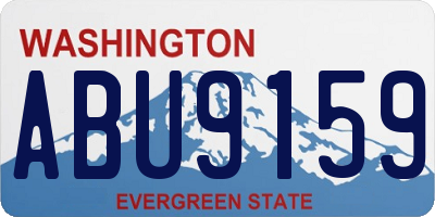 WA license plate ABU9159