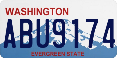 WA license plate ABU9174