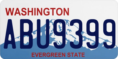 WA license plate ABU9399