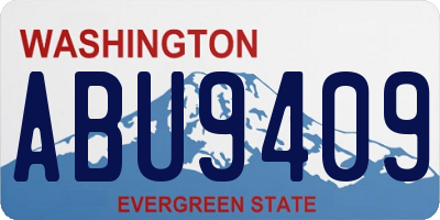 WA license plate ABU9409