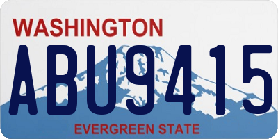 WA license plate ABU9415