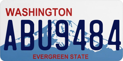 WA license plate ABU9484