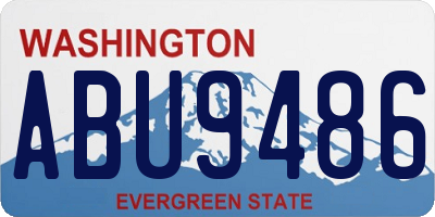 WA license plate ABU9486