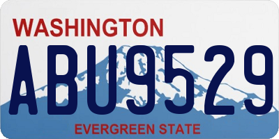 WA license plate ABU9529
