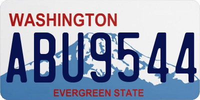 WA license plate ABU9544