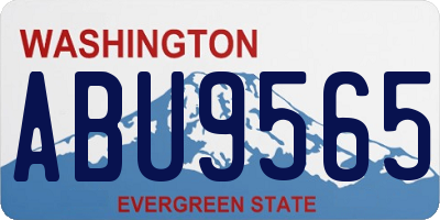 WA license plate ABU9565