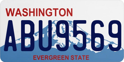 WA license plate ABU9569