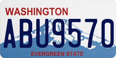WA license plate ABU9570