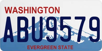 WA license plate ABU9579