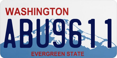 WA license plate ABU9611