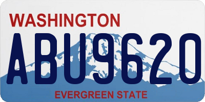 WA license plate ABU9620