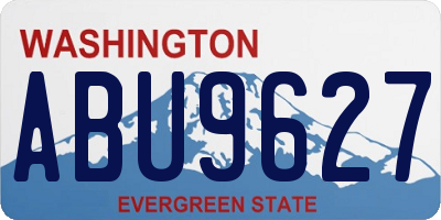 WA license plate ABU9627