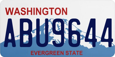 WA license plate ABU9644