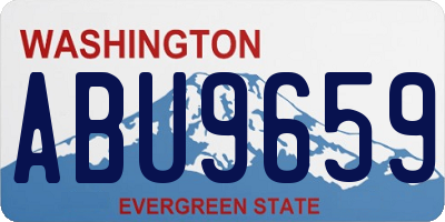 WA license plate ABU9659