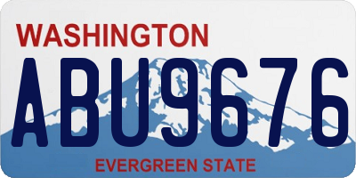 WA license plate ABU9676