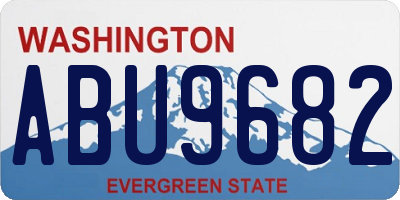 WA license plate ABU9682