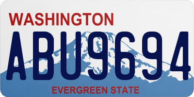 WA license plate ABU9694