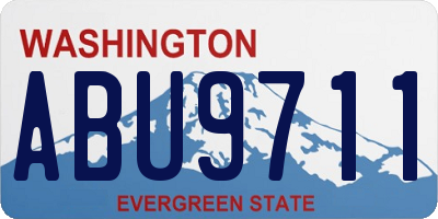 WA license plate ABU9711