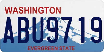 WA license plate ABU9719