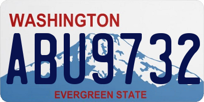 WA license plate ABU9732