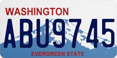 WA license plate ABU9745
