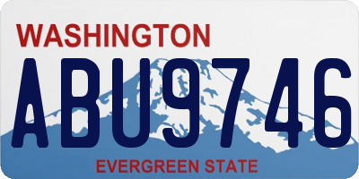 WA license plate ABU9746