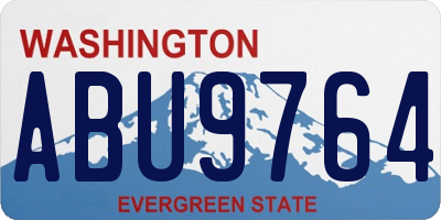 WA license plate ABU9764
