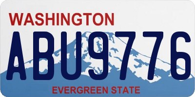 WA license plate ABU9776