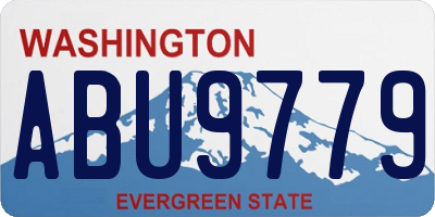 WA license plate ABU9779