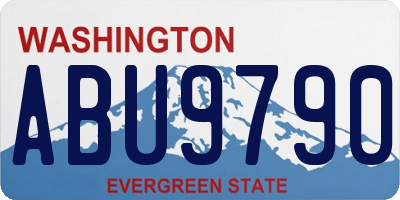 WA license plate ABU9790