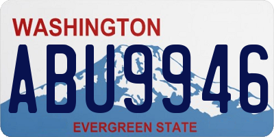 WA license plate ABU9946