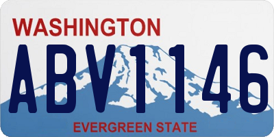 WA license plate ABV1146