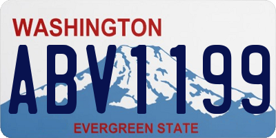 WA license plate ABV1199