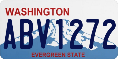 WA license plate ABV1272