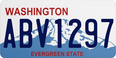 WA license plate ABV1297