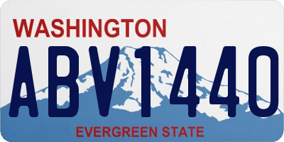 WA license plate ABV1440