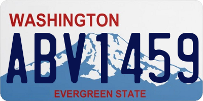 WA license plate ABV1459