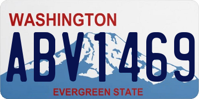 WA license plate ABV1469