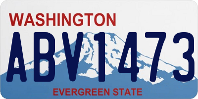 WA license plate ABV1473