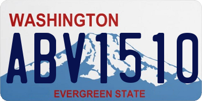 WA license plate ABV1510