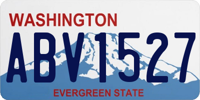 WA license plate ABV1527