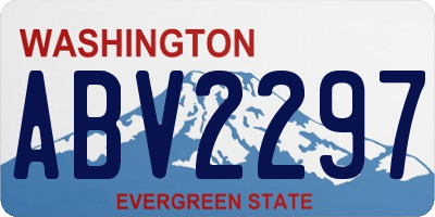 WA license plate ABV2297