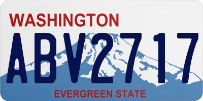 WA license plate ABV2717