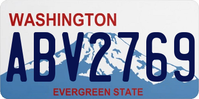 WA license plate ABV2769