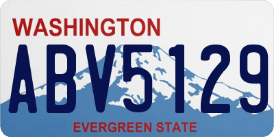 WA license plate ABV5129